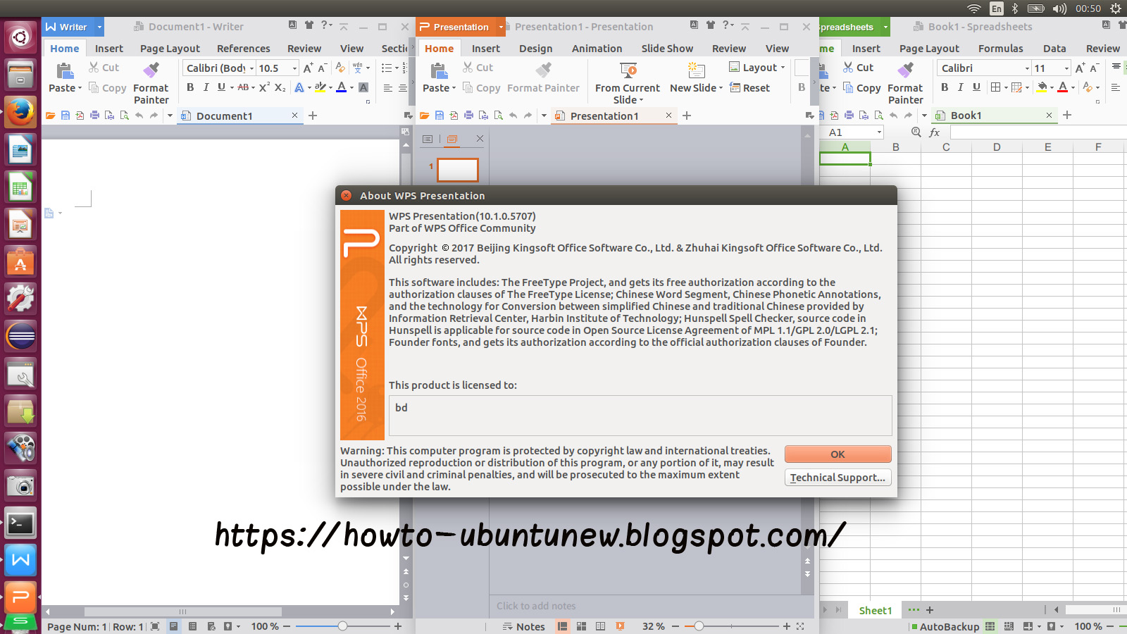 How to install program on Ubuntu: How to Install WPS Office 2016 on Ubuntu  , 