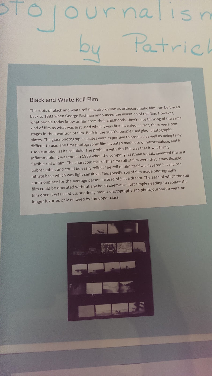 History of Photojournalism Technology Timeline