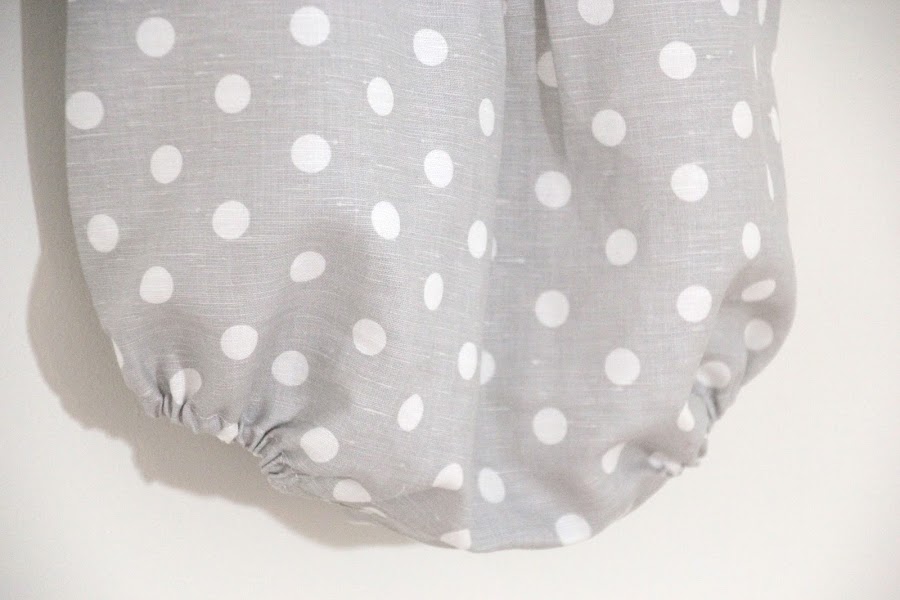 Tutorial y patrones ropa para bebe: Pelele o ranita de lunares para bebe DIY. Blog costura y blog diy
