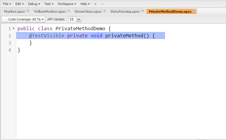 Salesforce Globe For You - Salesforce Shorts : Testclass for private ...