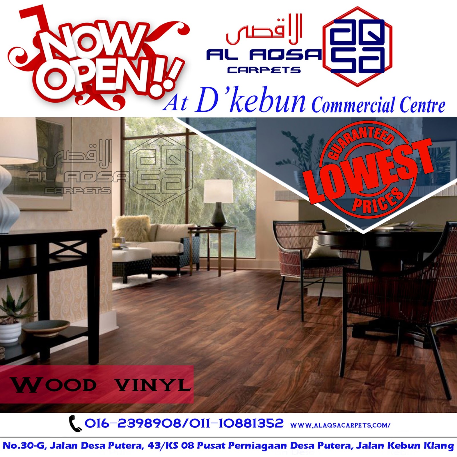 Events Carpets & Installation VINYL FLOORING PLANKS MALAYSIA / VINYL