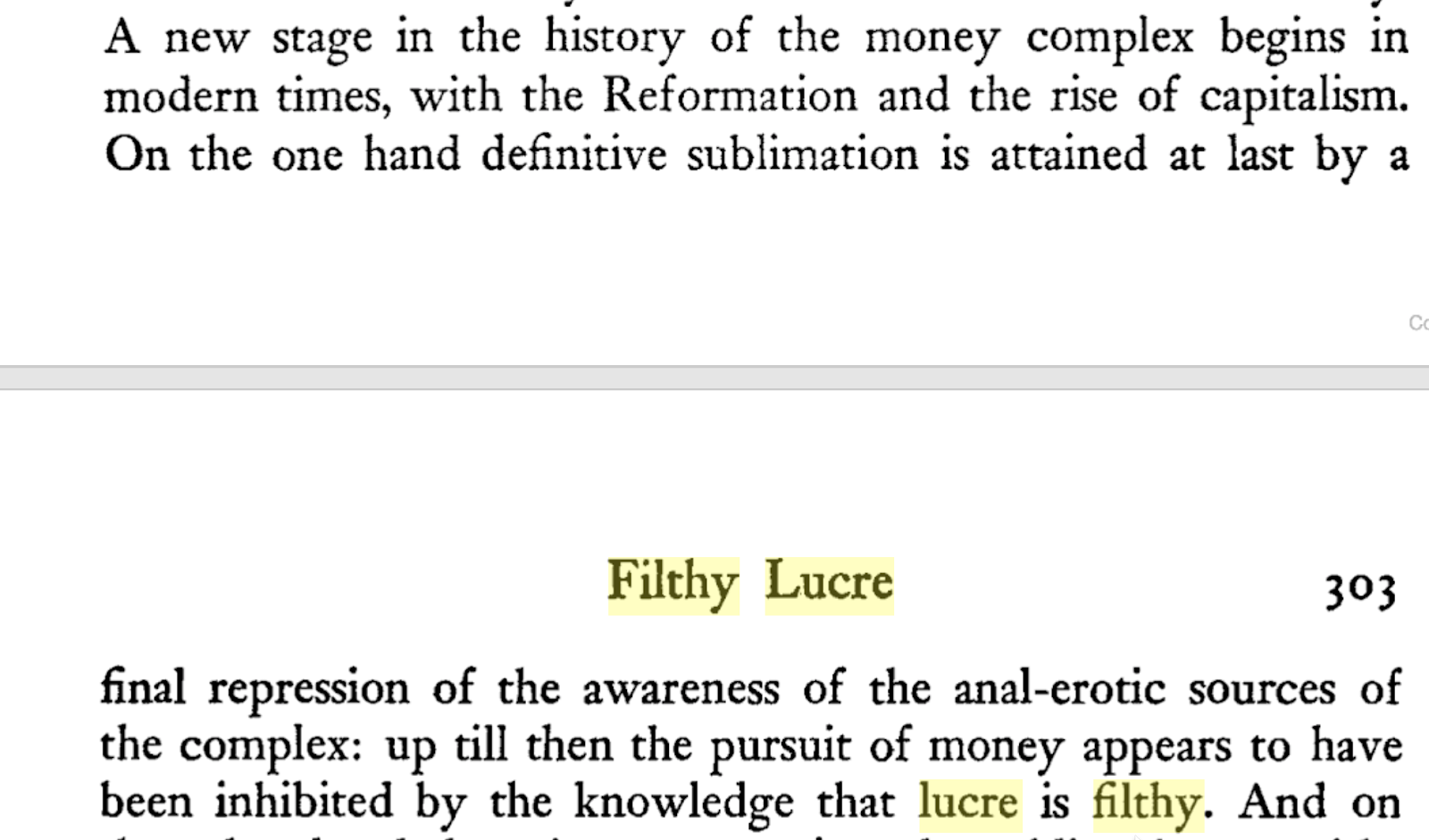filthy lucre translation in english