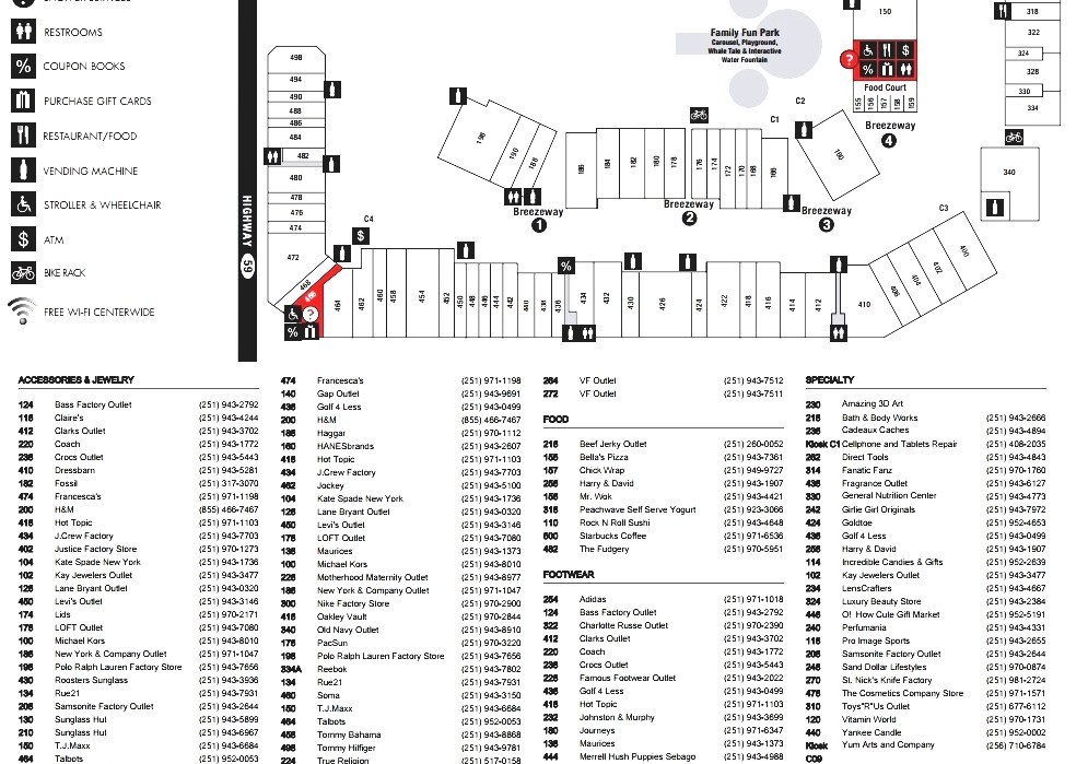 Tanger Factory Outlet Centers Tanger Outlet Florida Locations