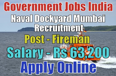 Naval Dockyard Mumbai Recruitment 2018