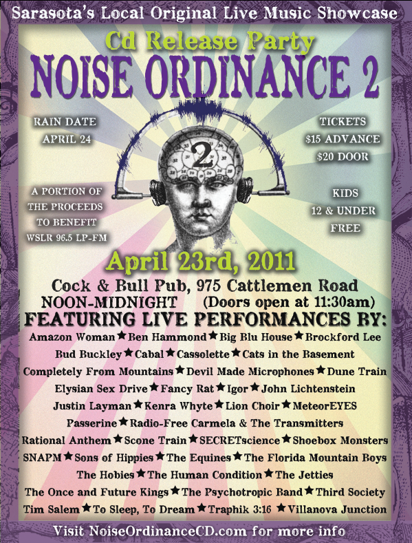 PREVIEW SARASOTA'S NOISE ORDINANCE 2 MUSIC FEST, APRIL 23, 2011 Popthomology