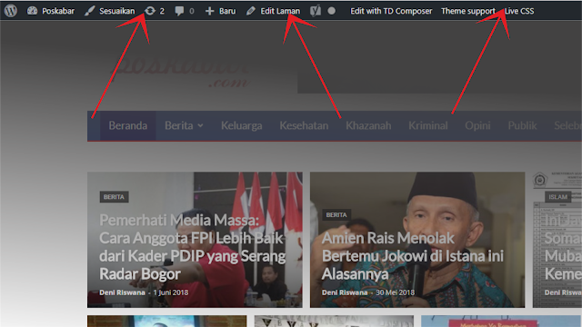 Cara Menghilangkan Toolbar Admin pada WordPress - Riswan.net