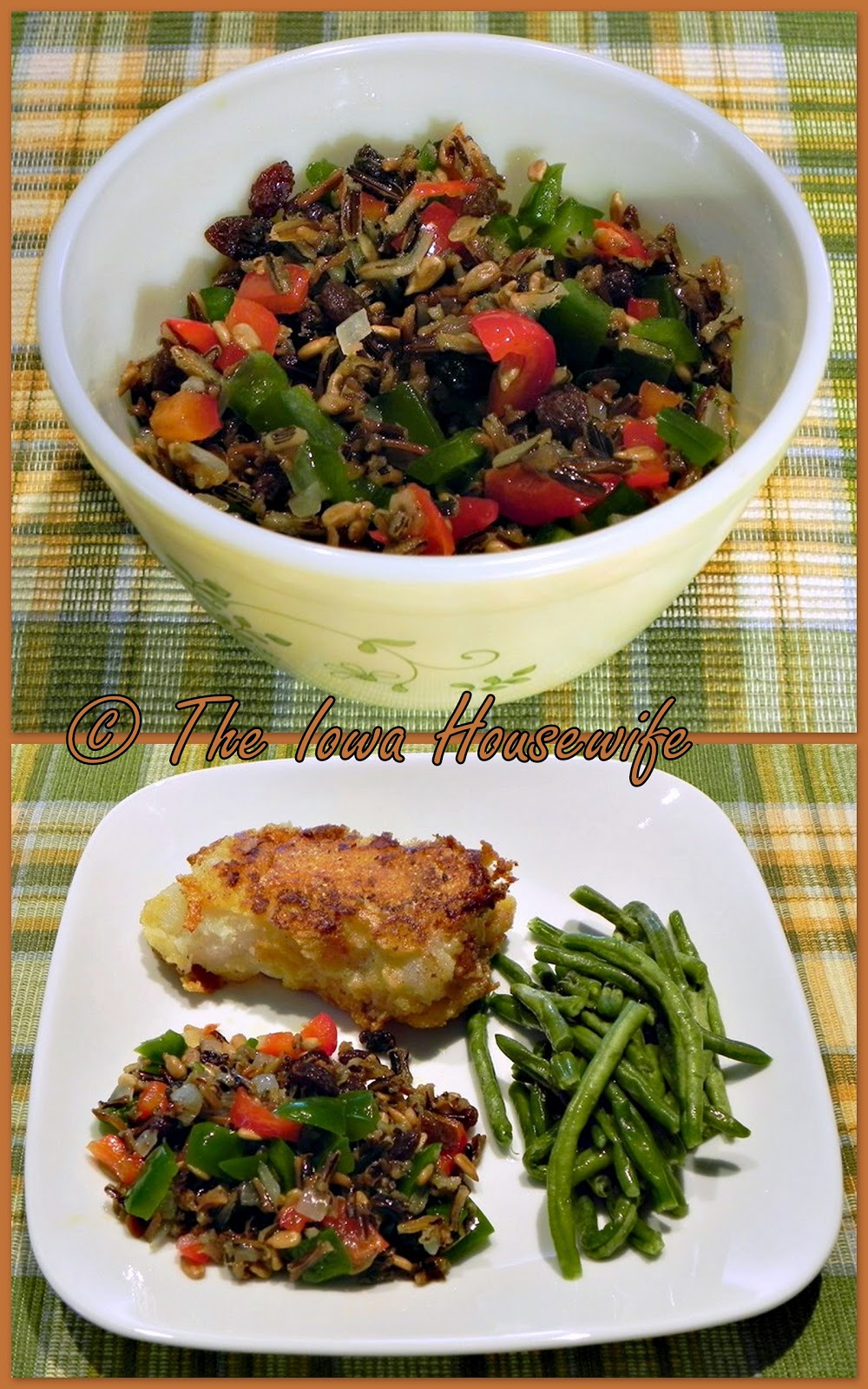 The Iowa Housewife Wild Rice Pepper Salad with Champagne Dressing