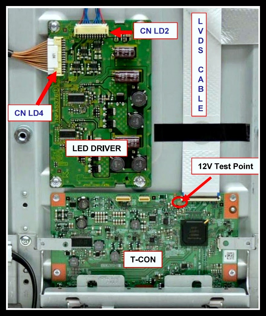 Electro help PANASONIC TCL42D30 LED LCD TV POWER BOARD LED DRIVER BOARD and MAIN BOARD
