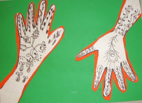 Thomas Elementary Art: 2nd Grade Henna Hands