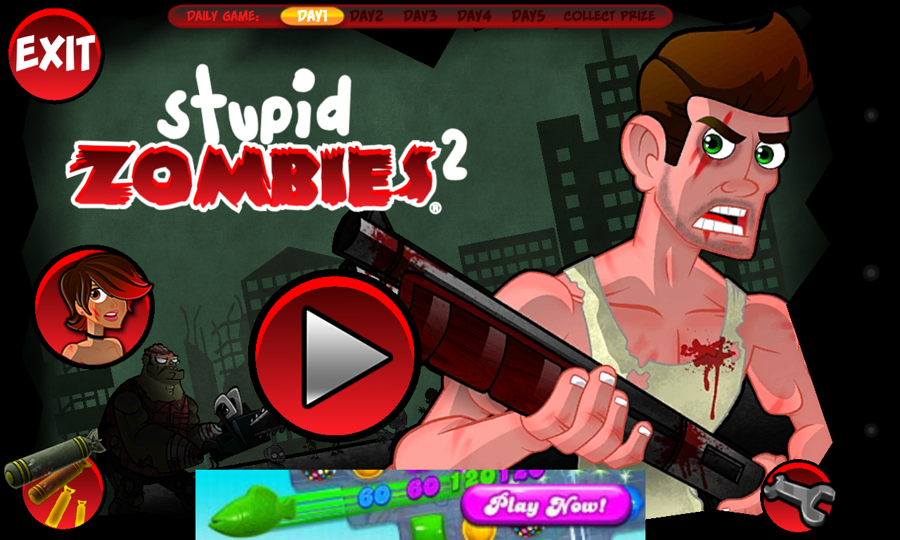 Stupid Zombies 2 another app recommended for me