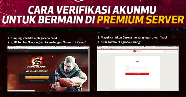 Verifikasi Pb Garena Server Premium
