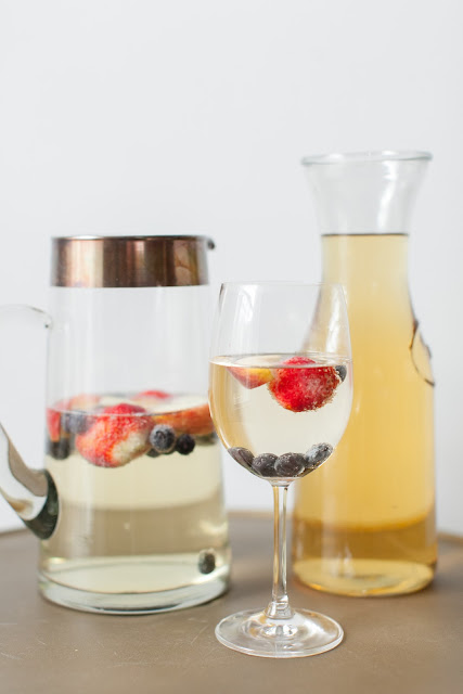 brunch signature cocktail - an easy to sip on sparkling sangria