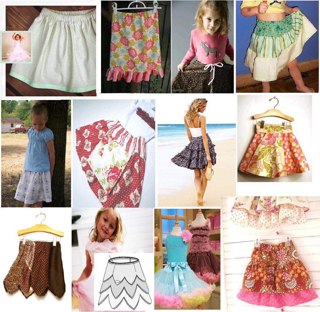 Free pattern: GirlвЂ™s skirt with built-in shorts В· Sewing