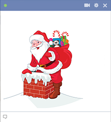 Santa Down the Chimney FB Icon