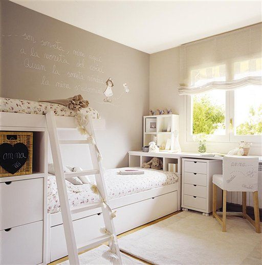 Amueblar una habitación infantil compartida