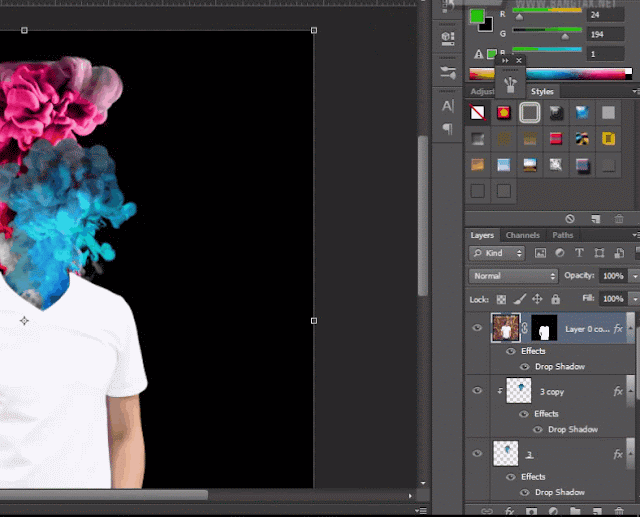 Tutorial Membuat Efek Ink Smoke Head Di Photoshop