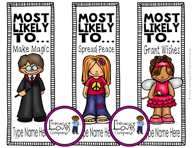 End of the Year Award Bookmarks are the awards students treasure long after the last school bell!  Every time they open their books they will be reminded of their school year with you!