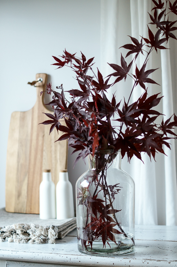 Blog + Fotografie by it's me! | fim.works | Japanischer roter Ahorn in der Vase, nicht am Baum