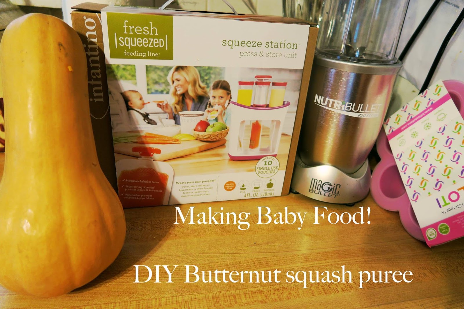 She's Wright Super Easy DIY Baby food Butternut Squash Puree