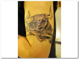 Angry Bull Tattoo Design