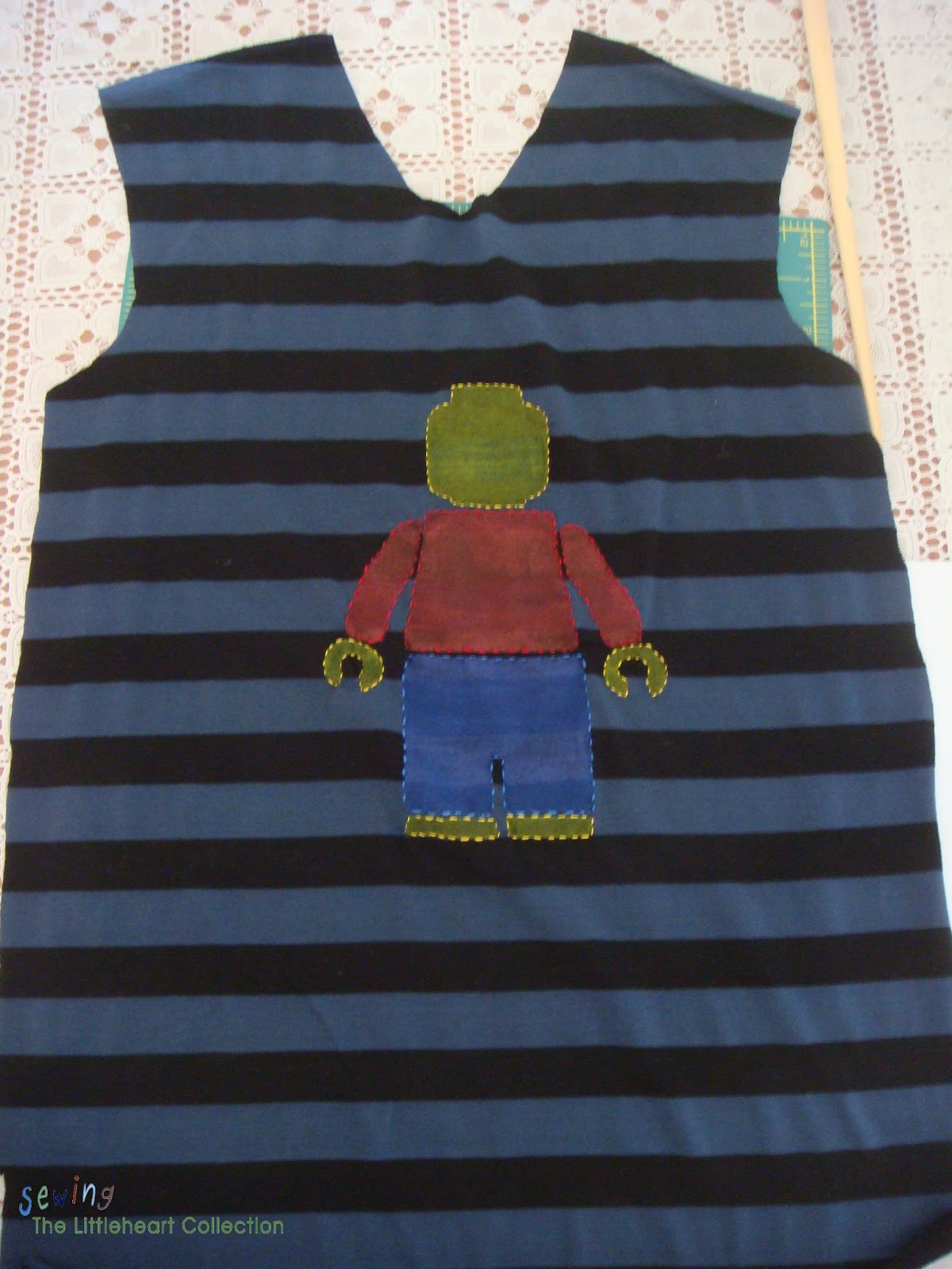 Sewing The Littleheart Collection: Lego Man Shirt (Embroidered Freezer ...