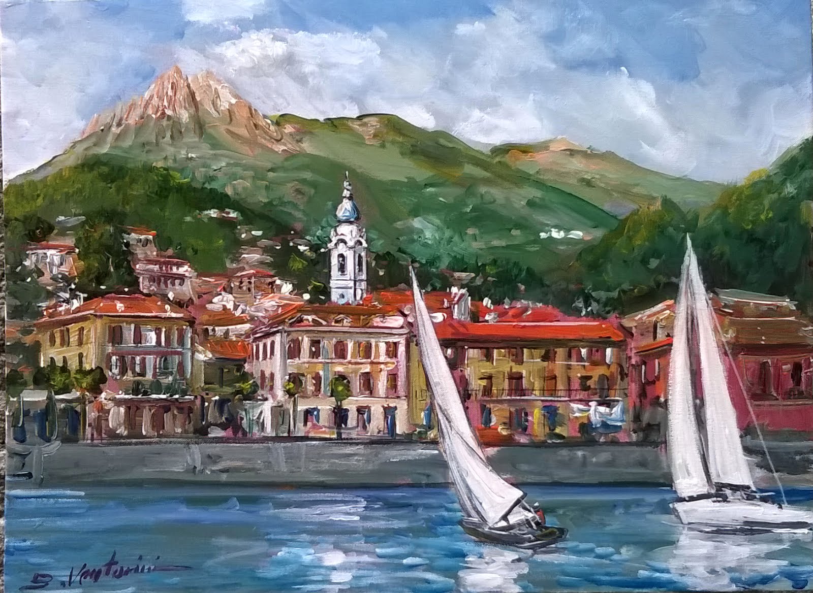 TETTAMANTI'S GALLERY Dipinti ad olio Lago di Como/ Lake Como oil paintings TETTAMANTI'S GALLERY Dipinti ad olio Lago di Como/ Lake Como oil paintings