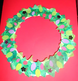 James&amp;May Arts and Crafts Blog: Paper Plate Christmas Wreath