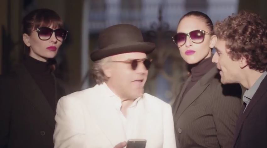 Modello TheFork pubblicità con Jerry Calà con Foto - Testimonial Spot Pubblicitario TheFork 2017