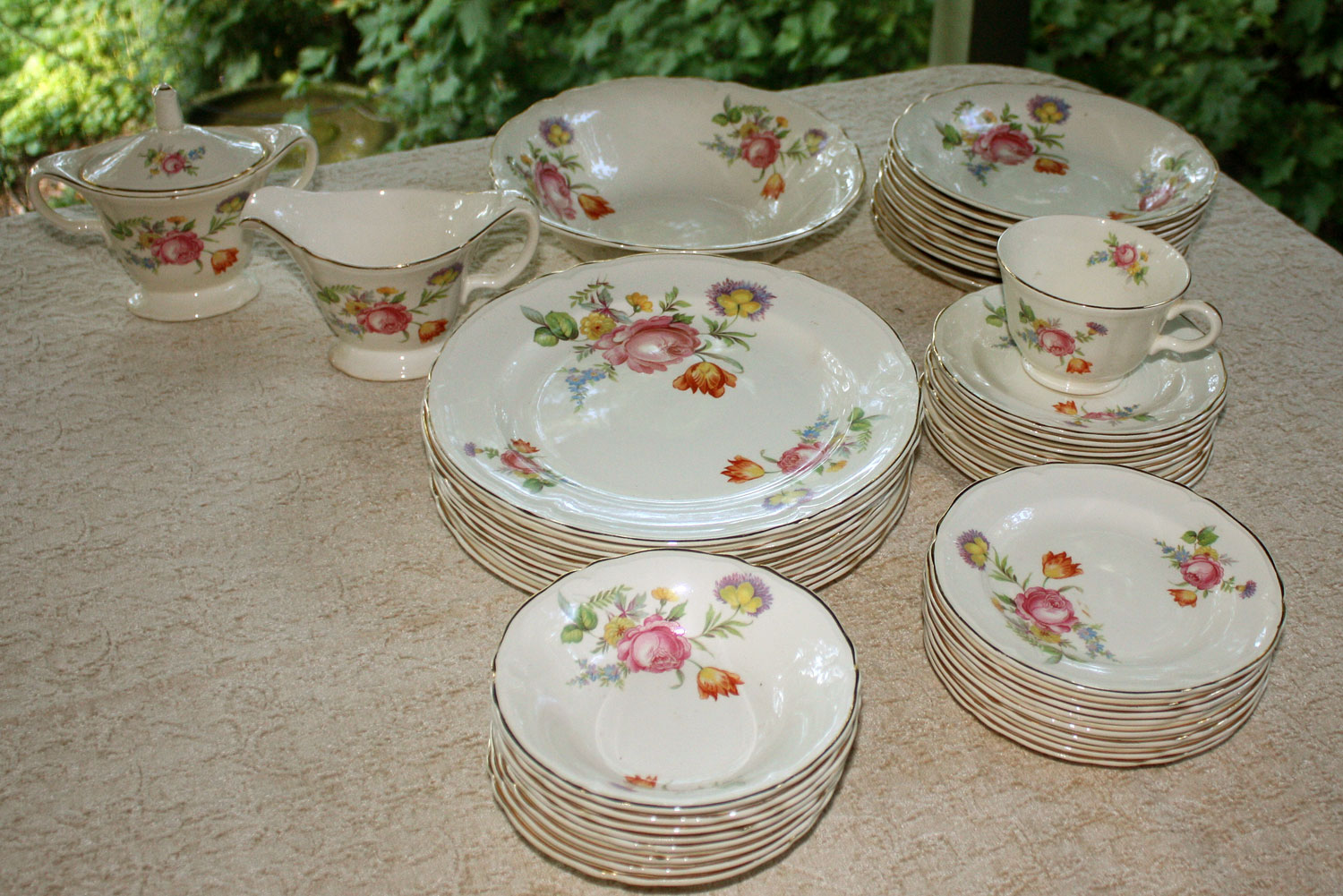 Wild Rose Vintage Three Dollar Dishes....
