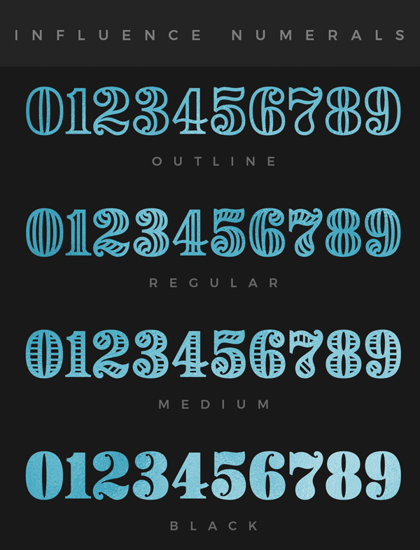 Influence Numerals Free Font Download Font Terbaru 2018 - Influence Numerals Free Font