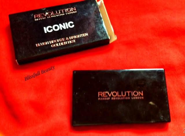 Makeup Revolution London Iconic Blush Bronze Brighten(GoldenHot) Palette Review 