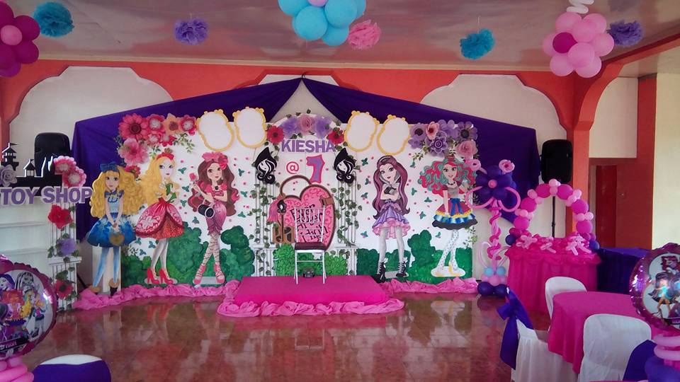 Ever After High Themes Seventh Birthday Backdrop Get Layout