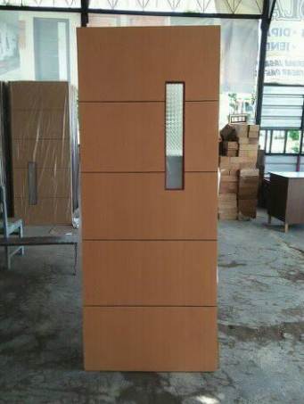 Pintu Rumah Minimalis Type 45 lapisan kayu jati