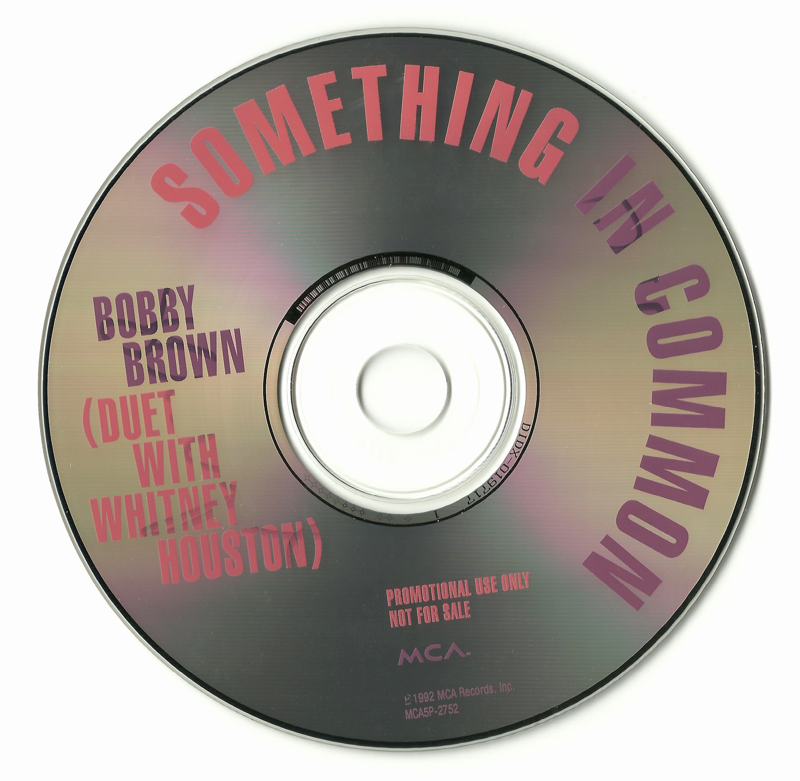 THE CRACK FACTORY Bobby Brown Feat Whitney Houston Something In Common Promo CDS Y H INT