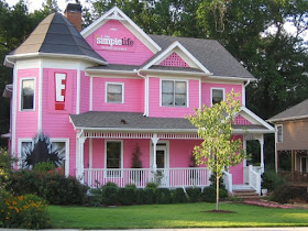 Great House Interior: pink house