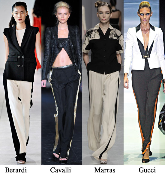 two tone trousers,track trousers,diy,fashion diy,spring 2012 trends,spring 2012