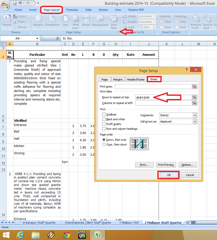 Learn new things how to rows repeat at top in all pages in ms excel