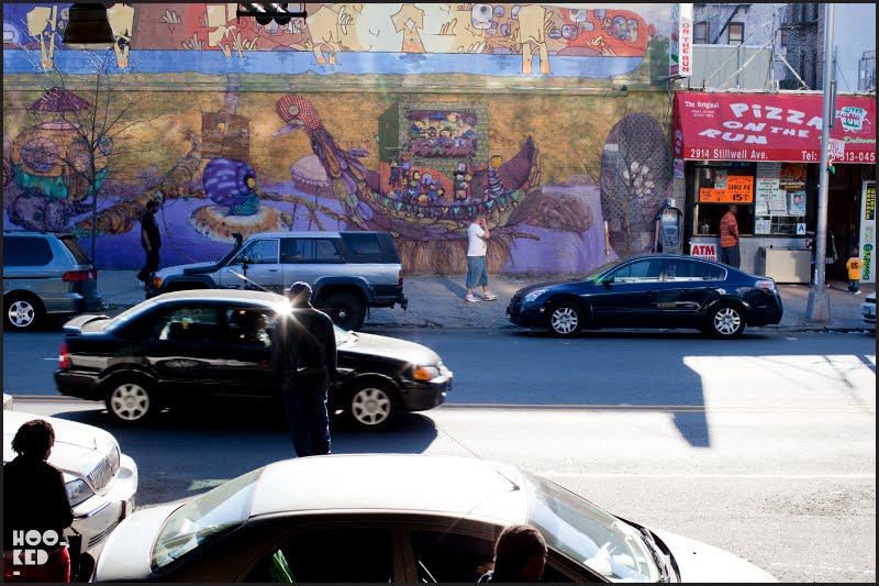 Os Gemeos New York Street Art Mural in Coney Island