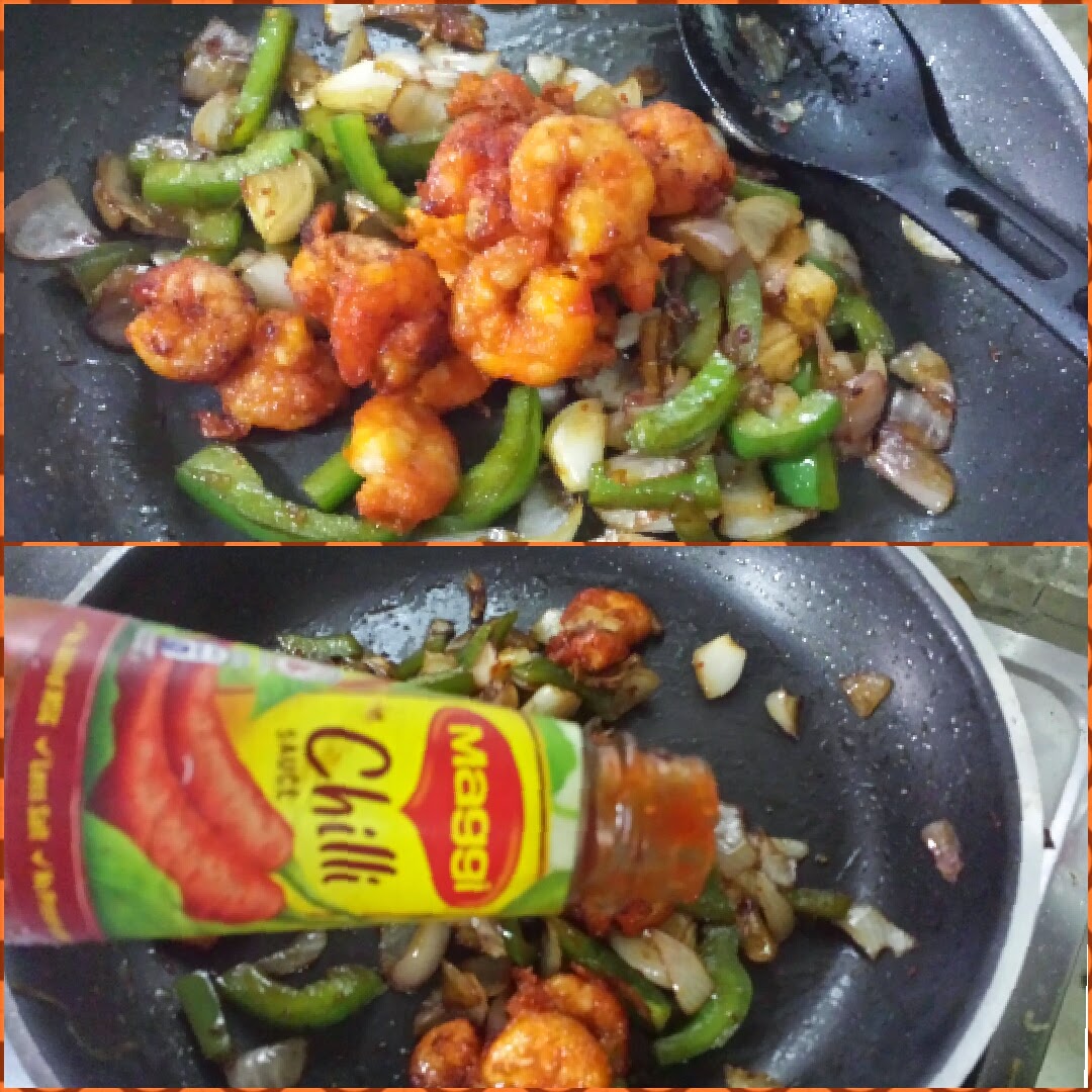 Priya's kitchen Dry Chilli Prawn recipe