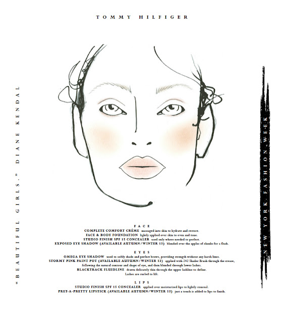 MAC NYFW AW #39 13 Daily Face Chart: Von Furstenberg Hilfiger Beckham and