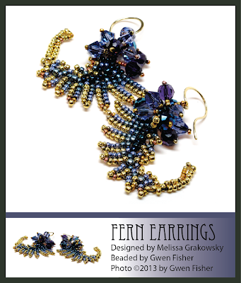 gwenbeads: Fern Earrings for My Sister