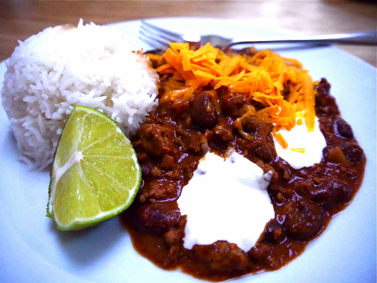 Good food and red shoes Hairy