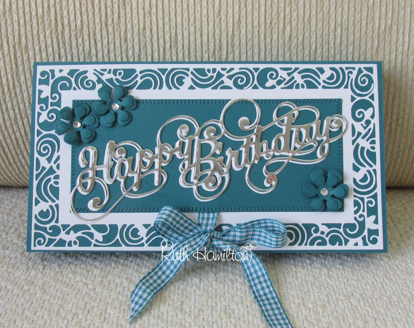 A Passion For Cards Happy Birthday Shadow box card Tonic Studios
