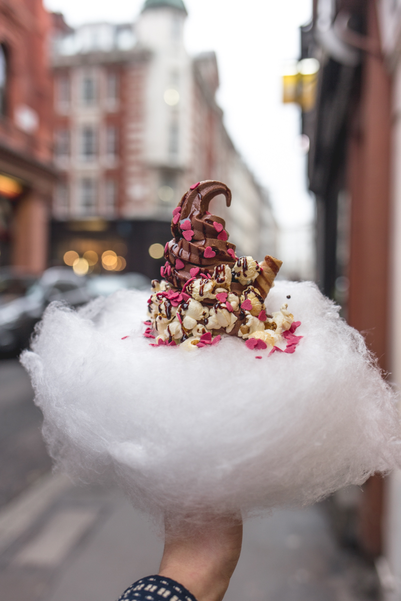 Milk Train Candy Floss Ice Cream in London Heroine in Heels