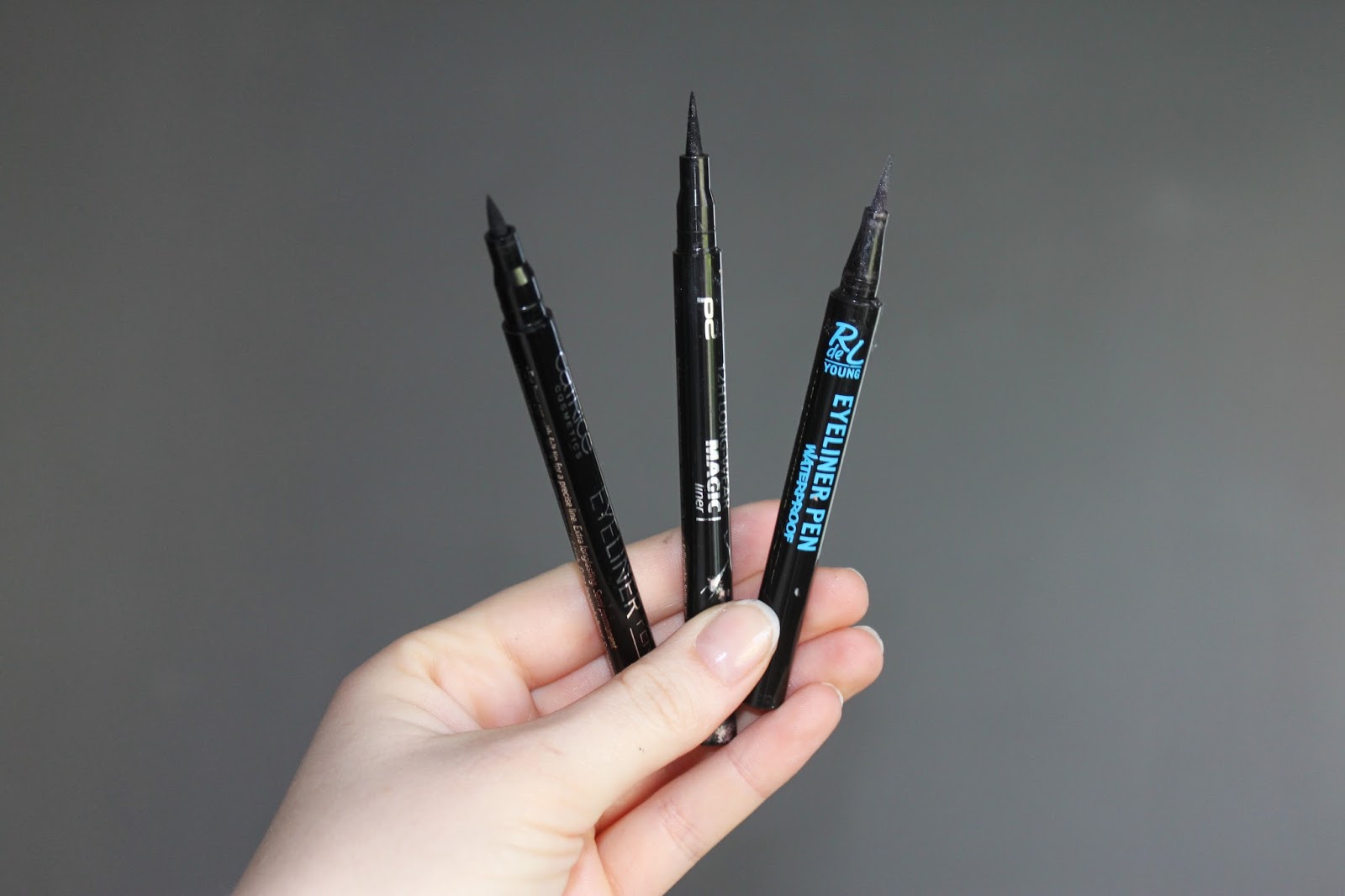 BeautyBerry Verschiedene Eyeliner Pens im Vergleich RdL, Catrice, P2