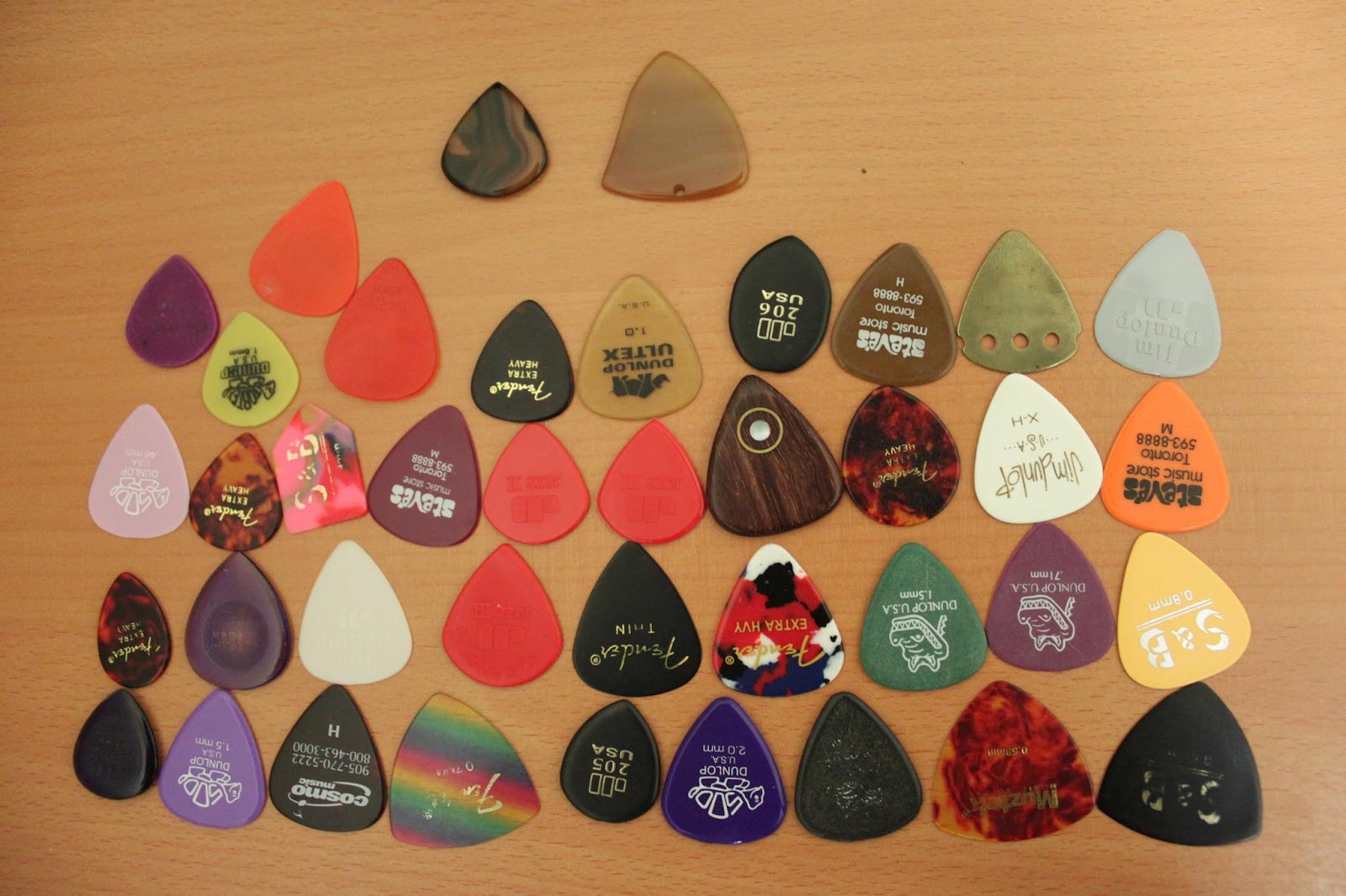 My Guitar Case Guitar pick collection