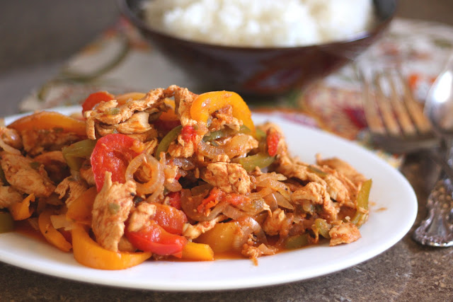 Crock-Pot Chicken Fajitas recipe by Barefeet In The Kitchen