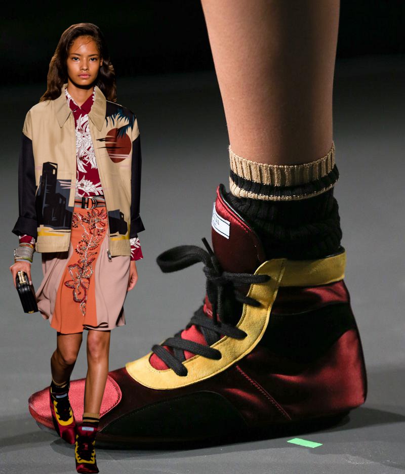 Geef rechten prototype klimaat Fashion & Lifestyle: Prada Boxing Shoes... Spring 2014 Womenswear
