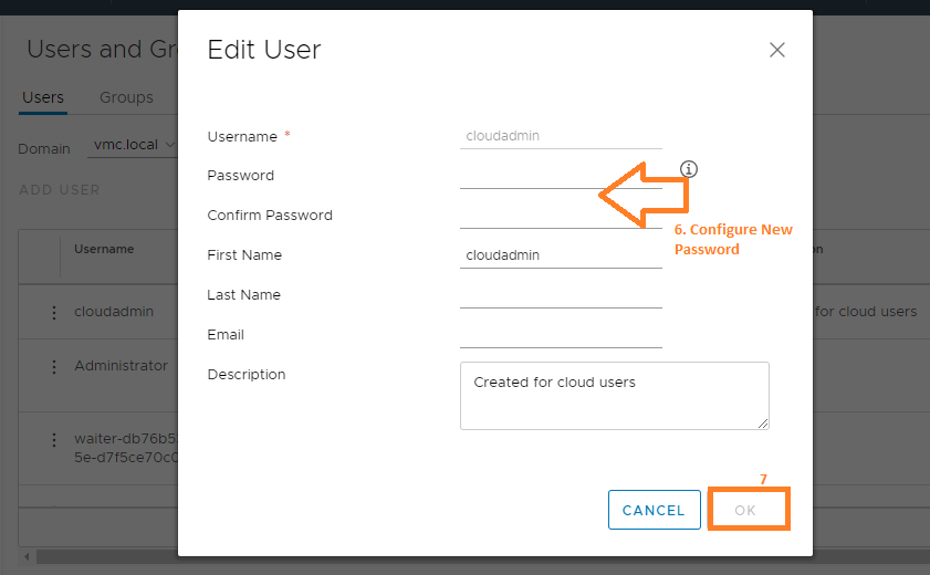 How to Reset VMC on AWS Cloudadmin User Account Password?