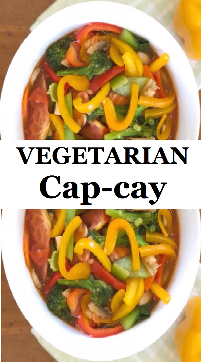 Vegetarian Capcay mom's cooking